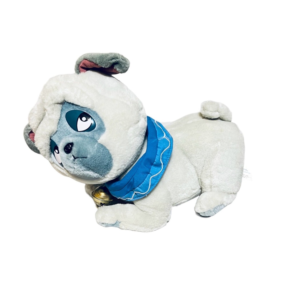 Disneyland Walt Disney World Vintage Pocahontas PERCY Pug 12" Plush Dog Grey